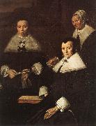 HALS, Frans, Regentesses of the Old Men's Almshouse (detail)